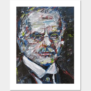 CARL JUNG acrylic portrait .2 Posters and Art